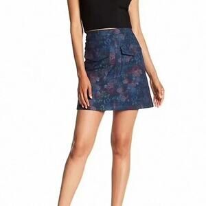 NWT Anthropologie Erin Fetherston Floral Joni Mini Skirt sz 0 Coquette Romantic